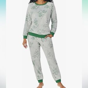 Star Wars Pajama Set Womens 2 Piece Jogger Lounge Soft Fleece Baby Yoda